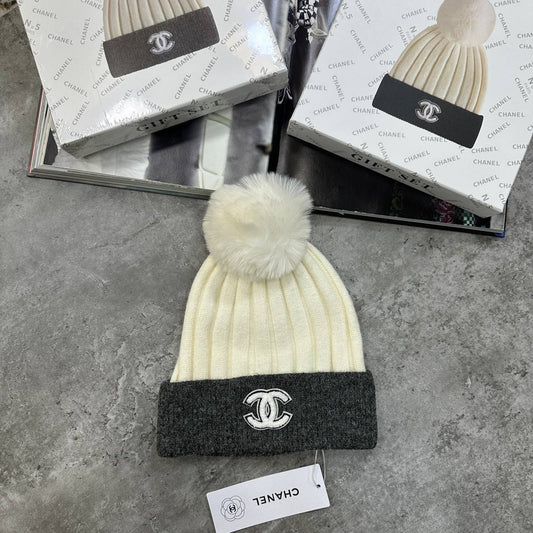 Chanel Classic Vertical Ribbed Beanie UK Reps Premium Quality