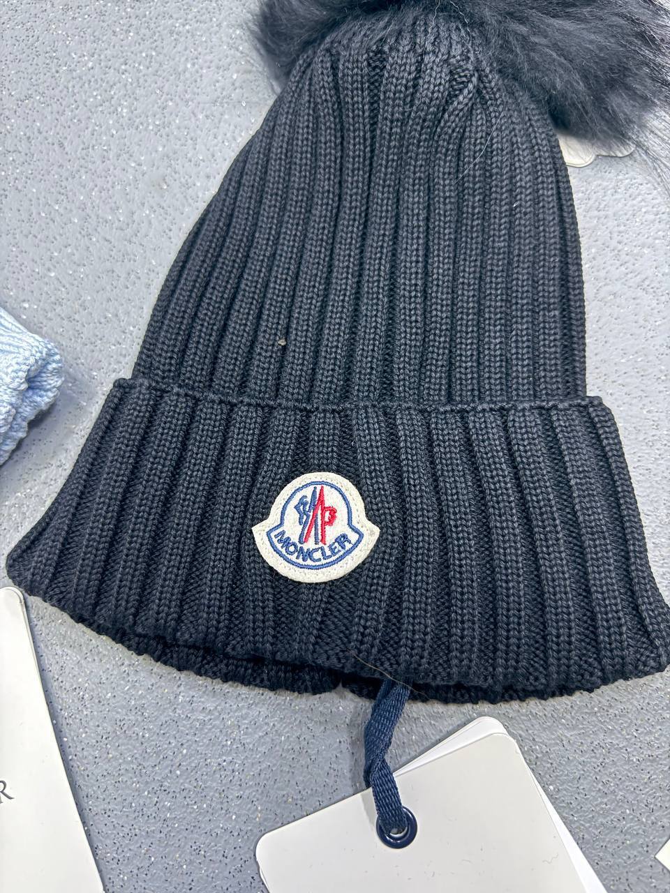 Moncler Pompom Berretto Knit Beanie With Faux Fur Pom Womens in Multiple Colors UK Reps AAA Quality