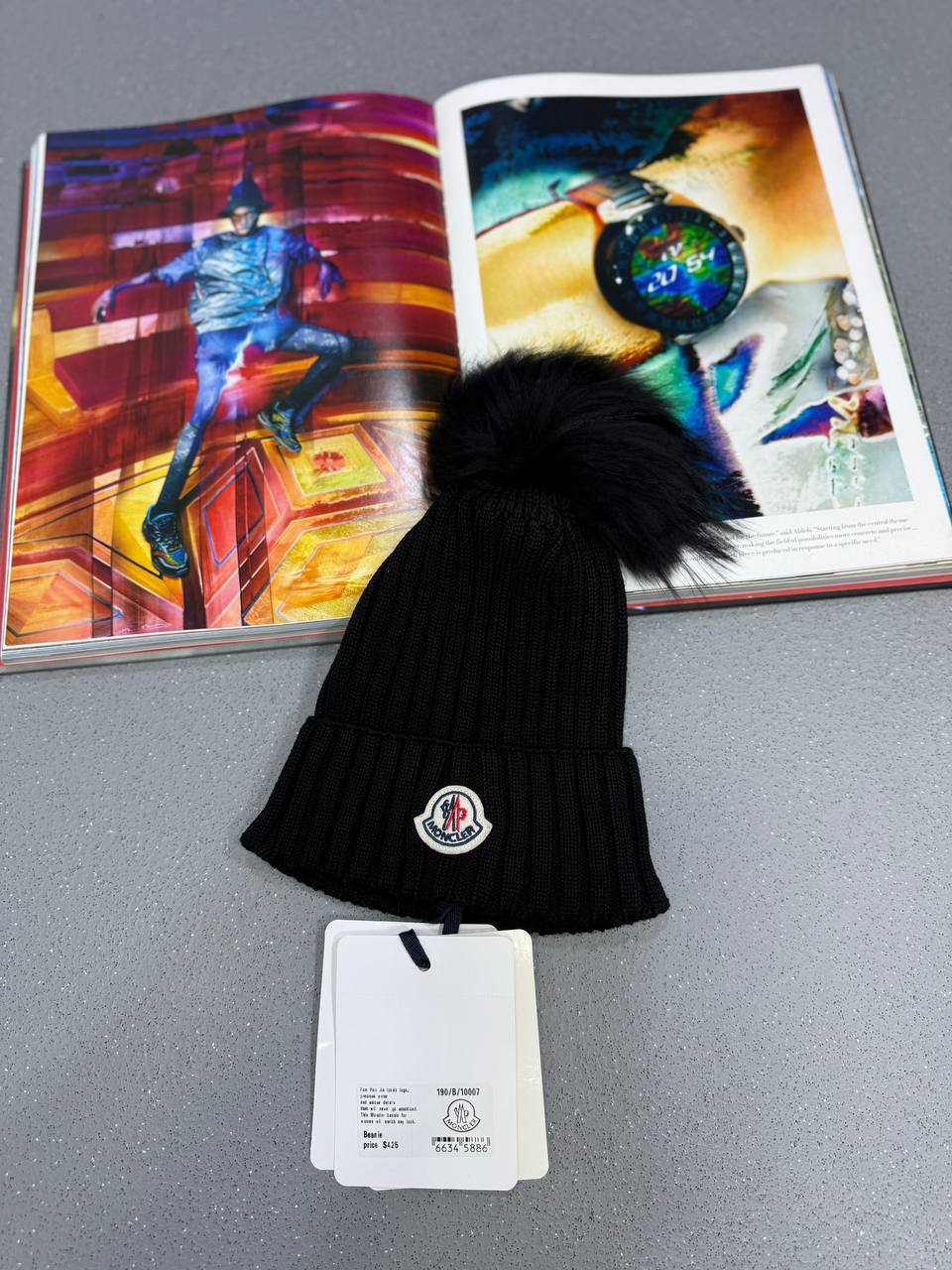 Moncler Pompom Berretto Knit Beanie With Faux Fur Pom Womens in Multiple Colors UK Reps AAA Quality