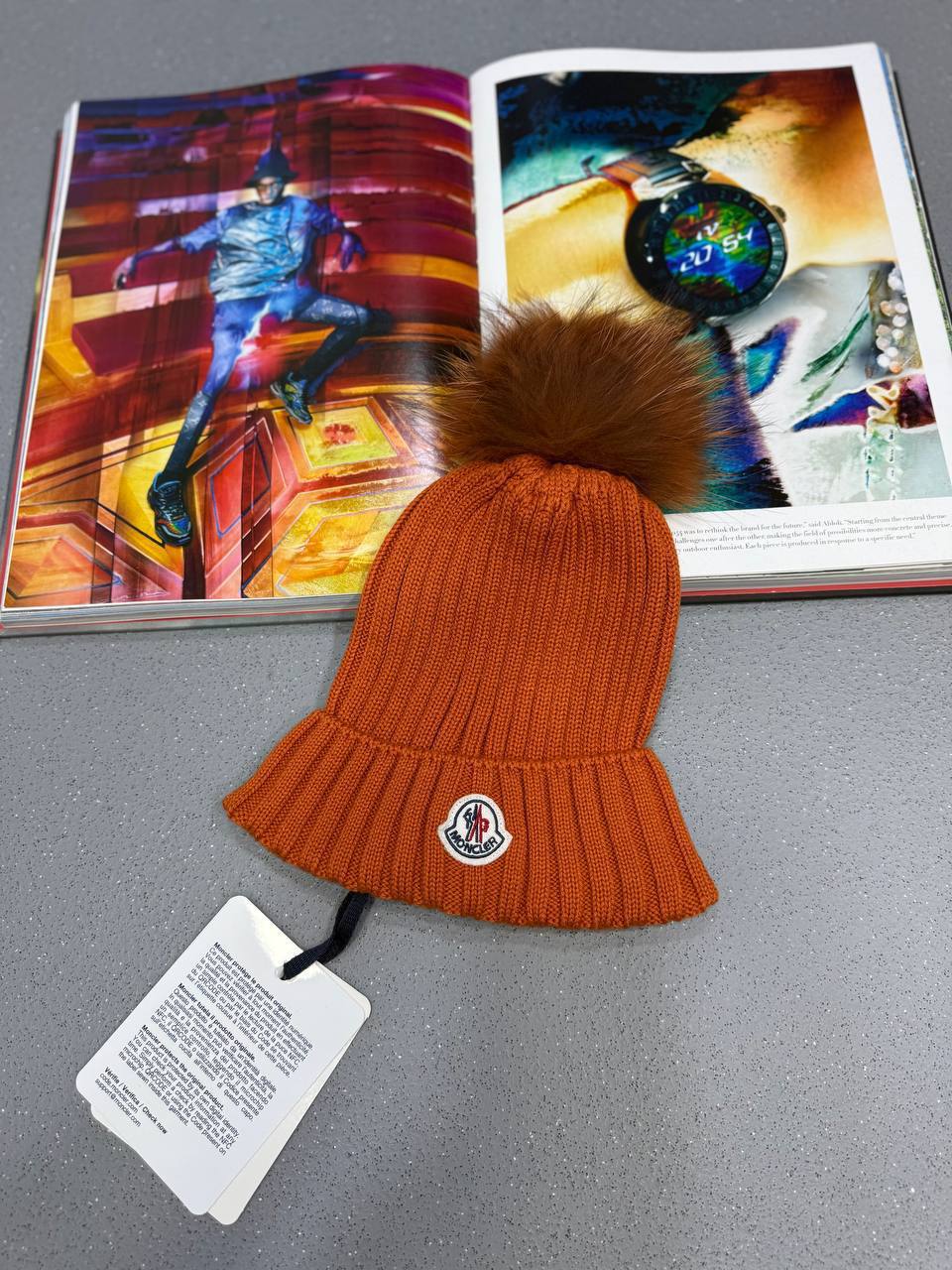 Moncler Pompom Berretto Knit Beanie With Faux Fur Pom Womens in Multiple Colors UK Reps AAA Quality