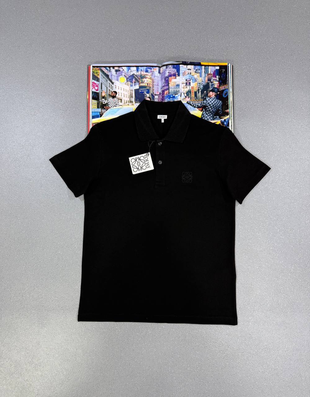 Loewe Logo Classic Cotton Polo Shirts with Half Sleeves Mens in Multiple Colors UK Reps AAA Quality