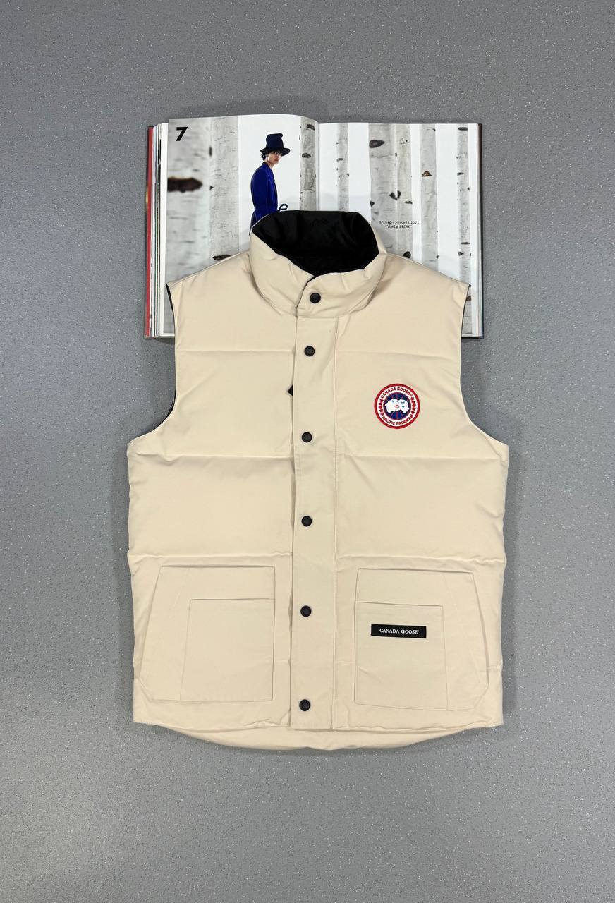 Canada Goose Freestyle Crew Gilets Logo Patch Mens in Multiple Colors UK Reps AAA Quality