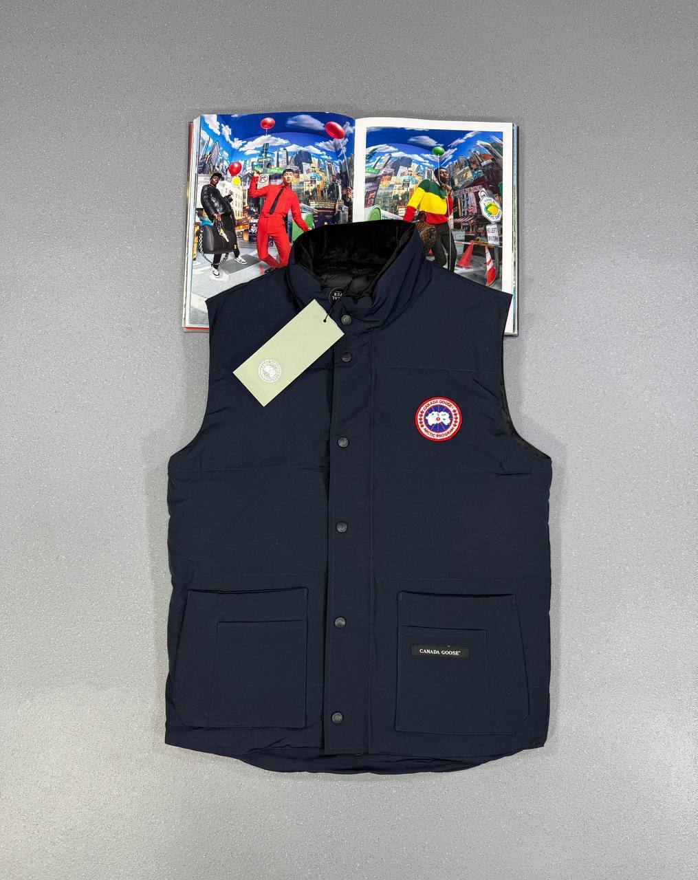 Canada Goose Freestyle Crew Gilets Logo Patch Mens in Multiple Colors UK Reps AAA Quality