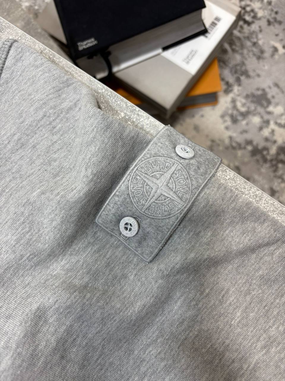 Stone Island Logo-Patch Cotton Mens Hoodie Ghost Badge Pull in Multiple Colors Best Sale UK Reps AAA Quality