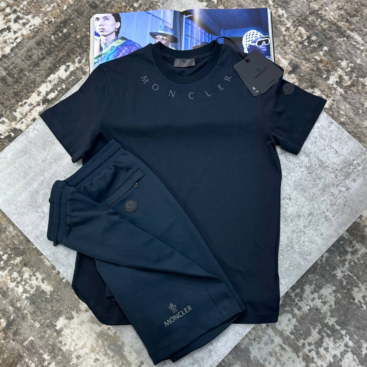 Moncler Signature Logo Summer T-Shirts & Shorts Set UK Reps Premium Quality