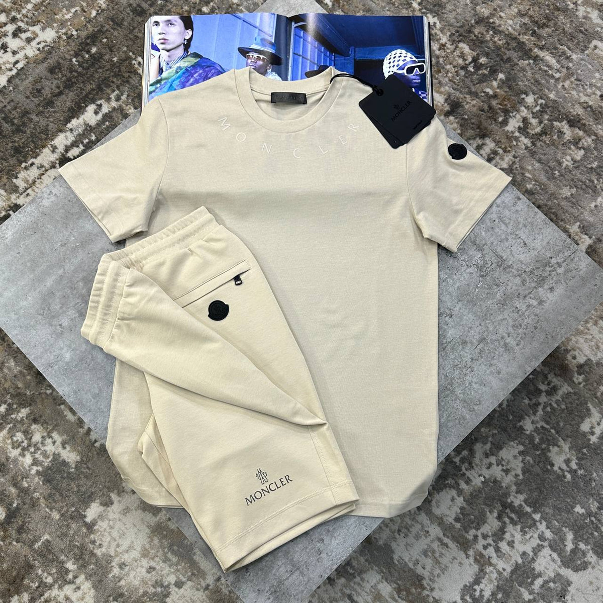 Moncler Signature Logo Summer T-Shirts & Shorts Set UK Reps Premium Quality