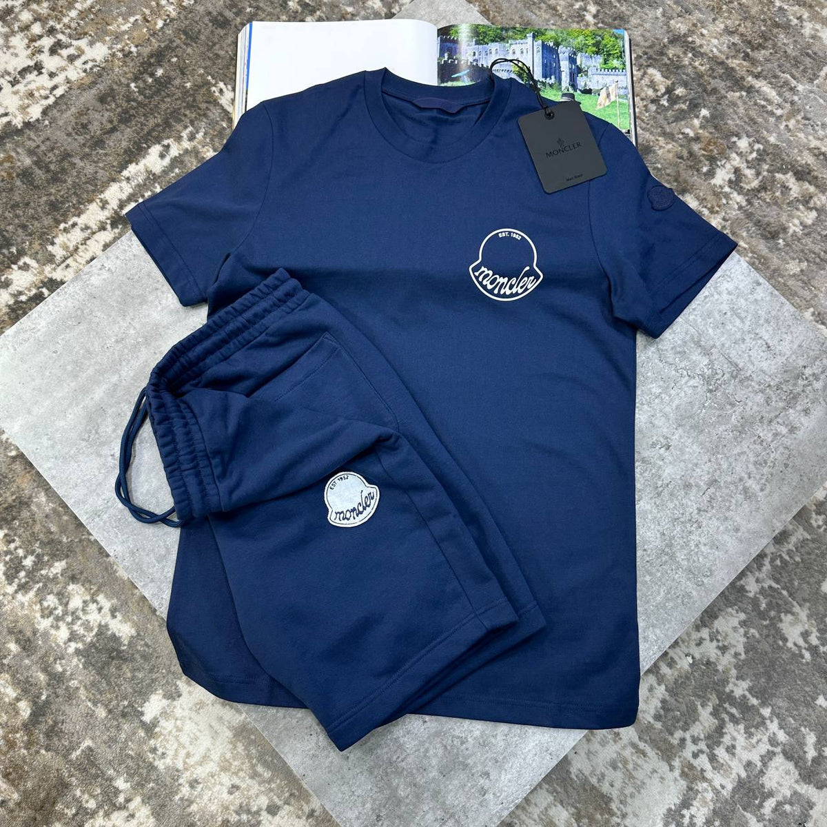 Moncler Logo Summer T-Shirts & Shorts Set UK Reps Premium Quality