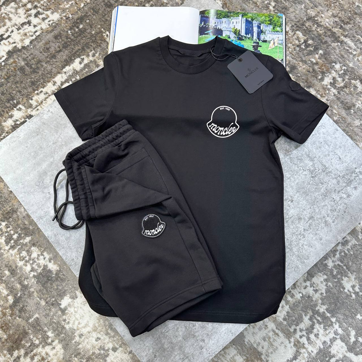 Moncler Logo Summer T-Shirts & Shorts Set UK Reps Premium Quality