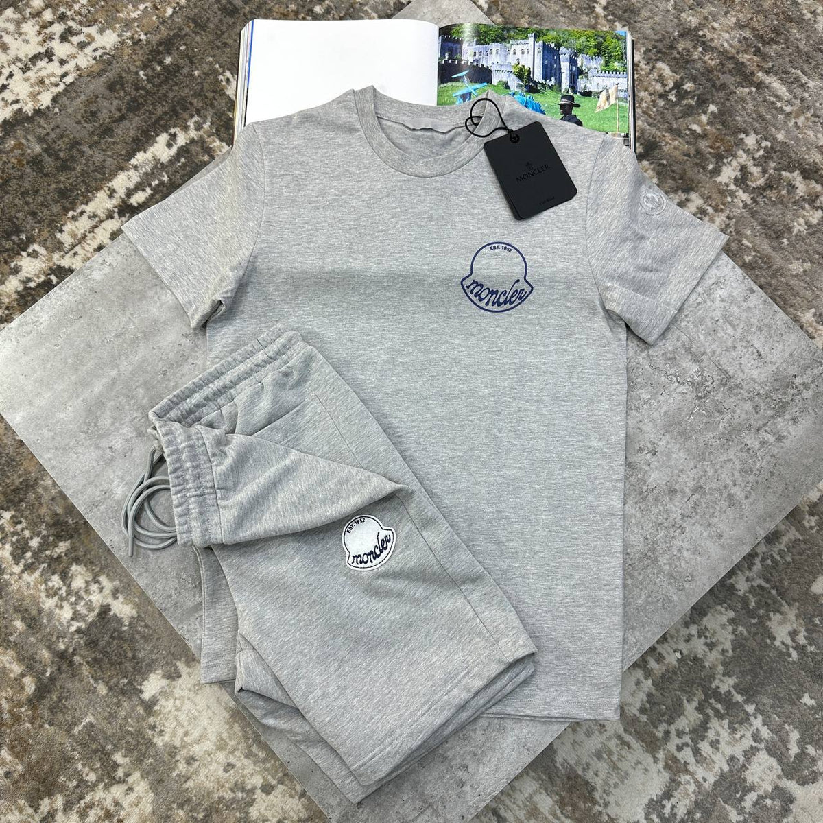 Moncler Logo Summer T-Shirts & Shorts Set UK Reps Premium Quality