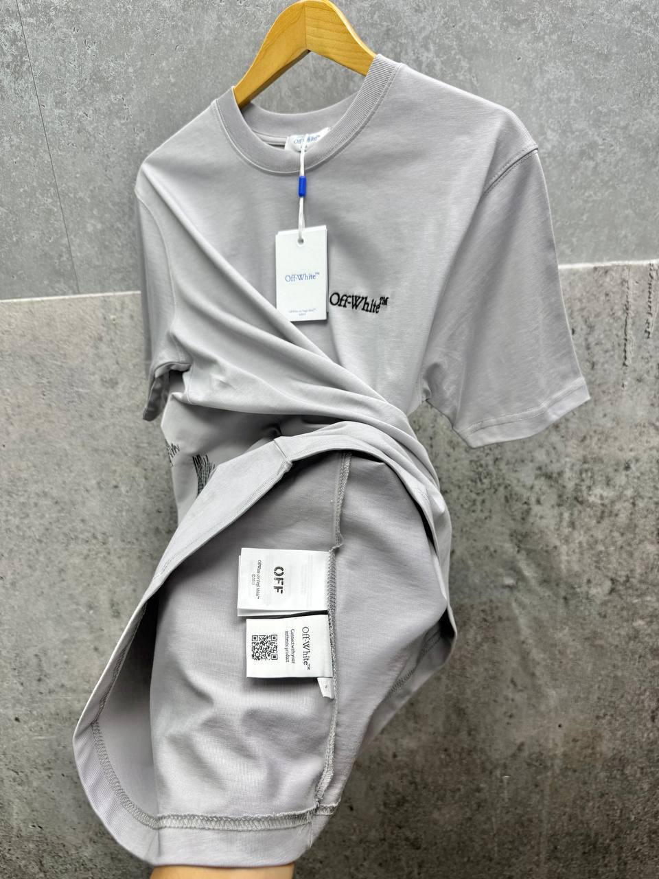 Off White Scribble Diag Short Sleeve T-Shirt Men's in 2 Colors UK Reps AAA Quality