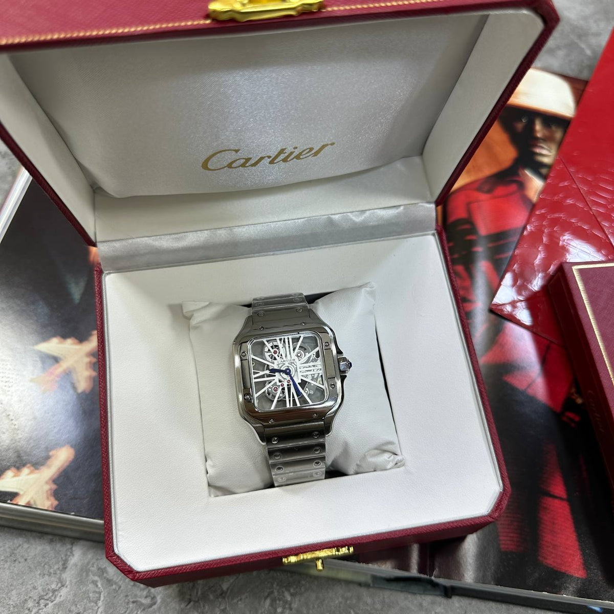 Cartier Skeletonized Bridges Dial Watch Men's UK Replica Superclone Quality