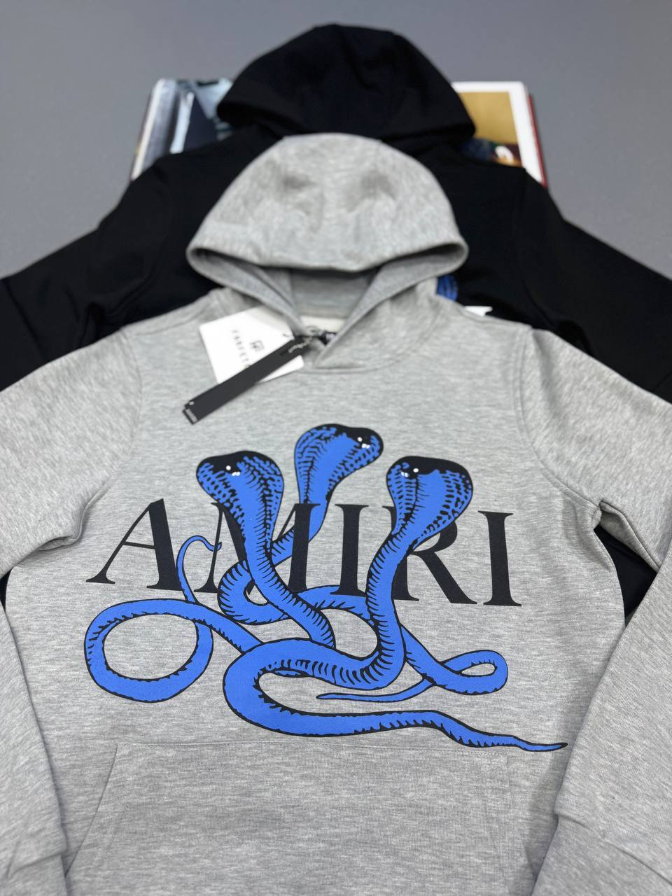 Amiri Snake Logo Hoodie Mens in 2 Colors Best Sale UK Reps AAA Quality