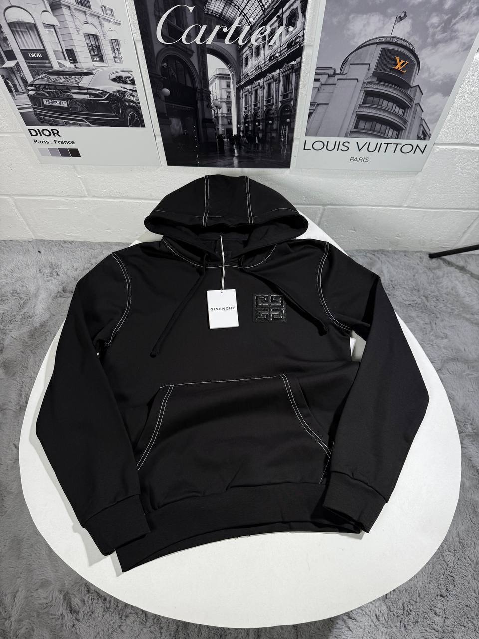 Givenchy 4G-Motif Boxy Fit with Pocket Base Tracksuit in Black Best Sale UK Reps AAA Quality