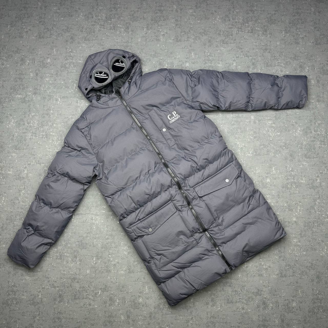 C.P. Company Goggle Down Mid Length Puffer Jackets in Multiple Colors UK Reps AAA Quality