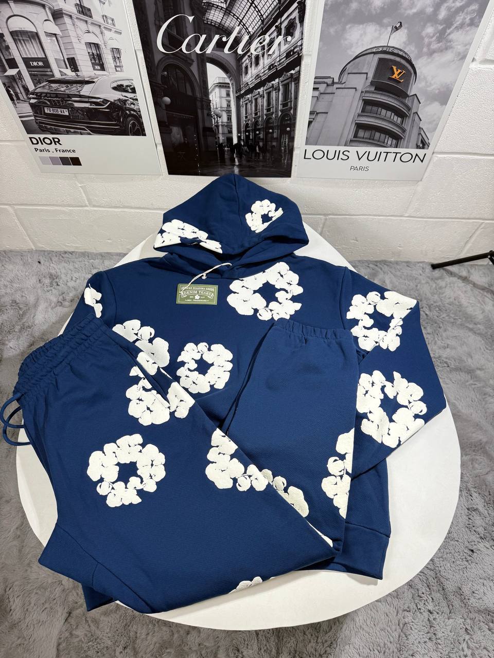 Denim Tears Cotton Wreath Style Mens Tracksuits in 2 Colors UK Reps AAA Quality