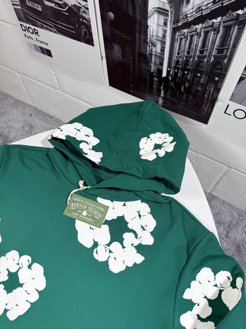 Denim Tears Cotton Wreath Style Mens Tracksuits in 2 Colors UK Reps AAA Quality