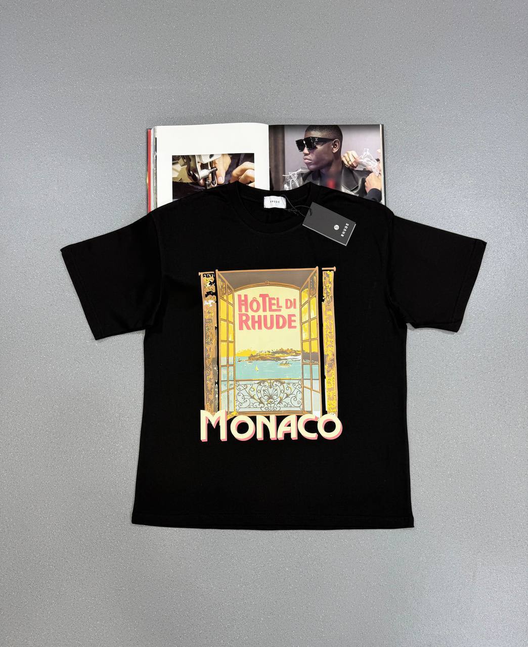 Rhude Hotel Di Monaco T-Shirts Mens in Multiple Colors UK Reps AAA Quality