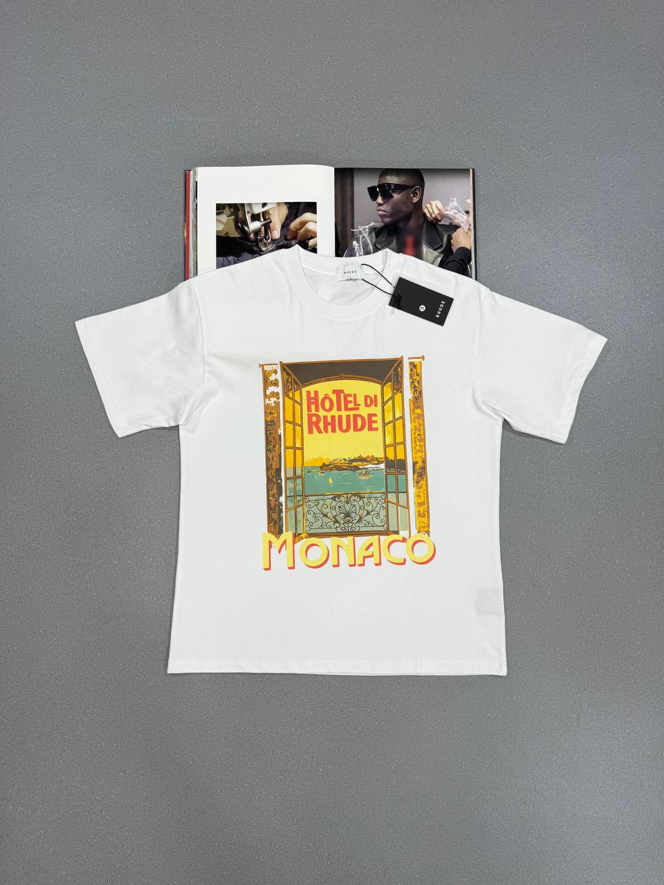 Rhude Hotel Di Monaco T-Shirts Mens in Multiple Colors UK Reps AAA Quality