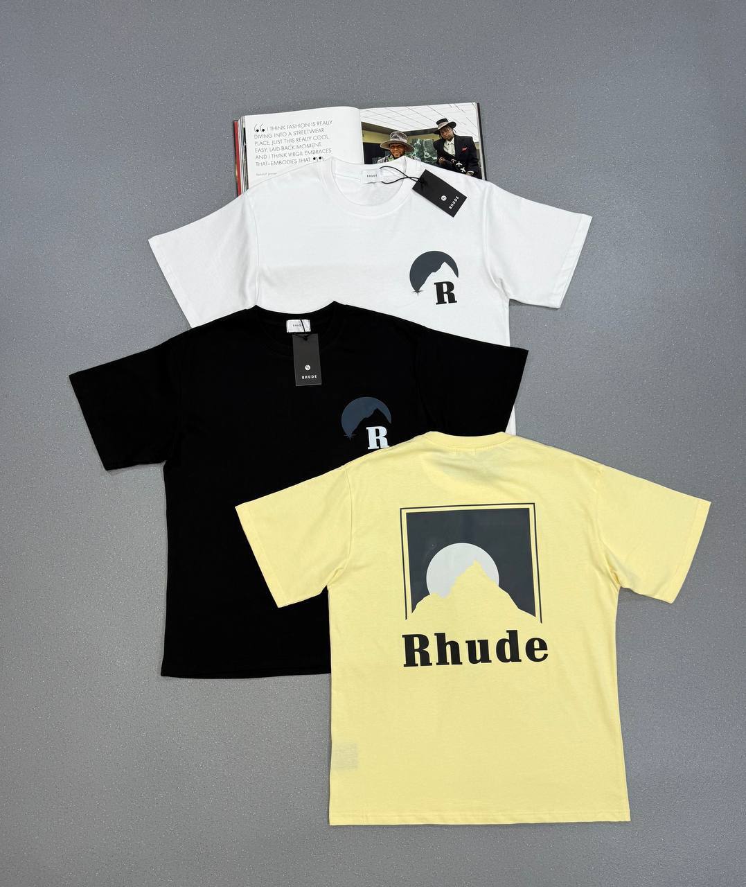 Rhude Moonlight Badge T-Shirts Mens in Multiple Colors UK Reps AAA Quality