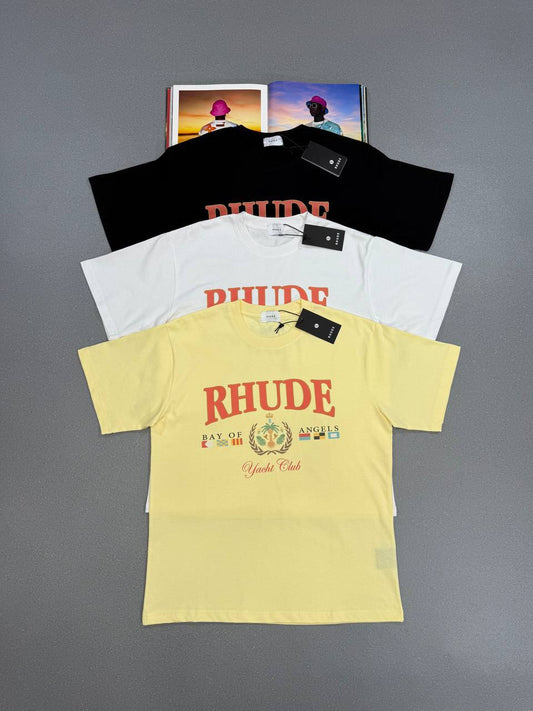 Rhude Bay Of Angels Yacht T-Shirts Mens in Multiple Colors UK Reps AAA Quality
