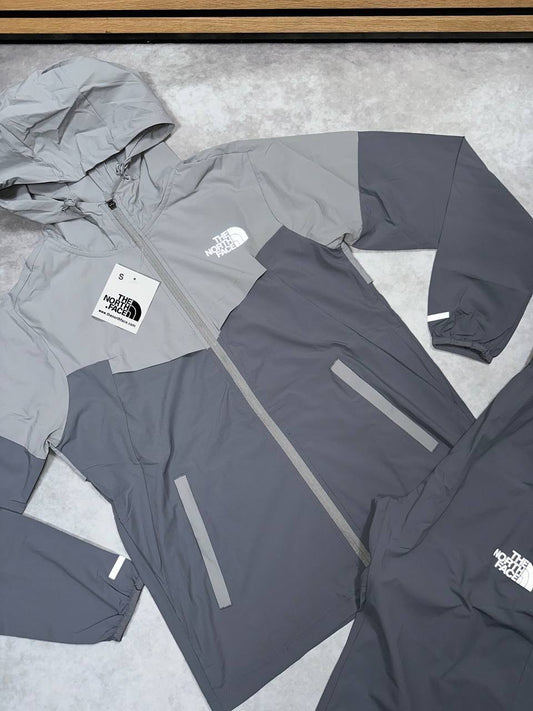 The North Face Men's Mountain Athletics Wind Full Zip Tracksuit in Grey Color UK Reps AAA Quality