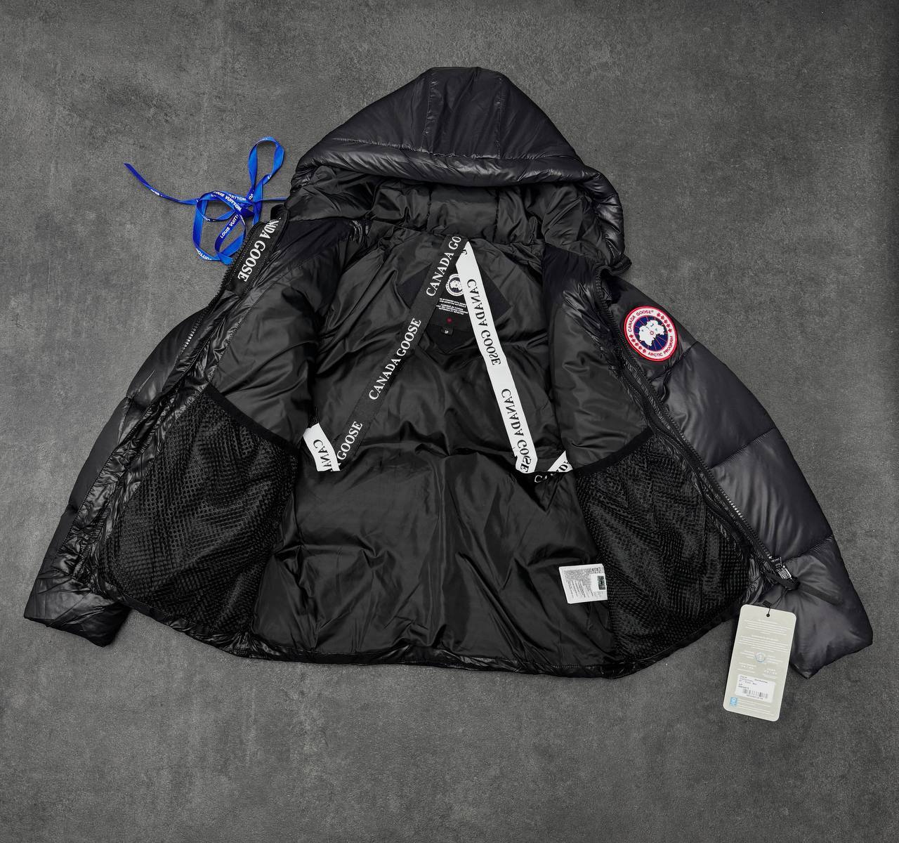 Canada Goose Crofton Puffer Jackets in Black Color Mens UK Reps AAA Quality
