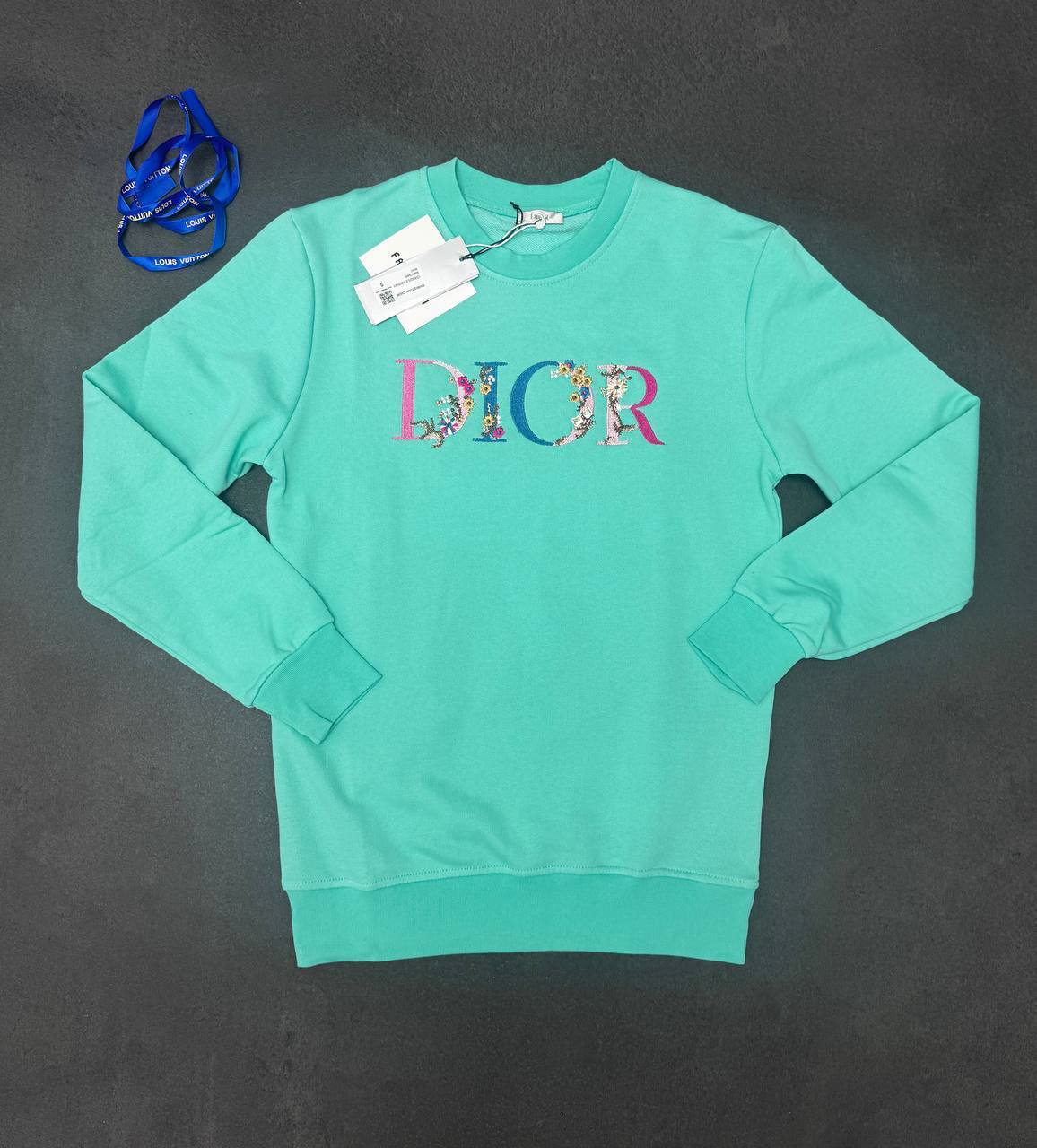 Christian Dior Floral Logo Embroidered Jumpers Mens in Multiple Colors UK Reps AAA Quality