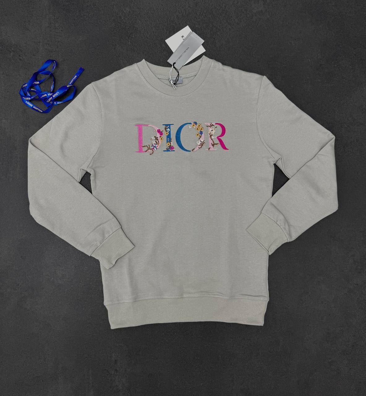 Christian Dior Floral Logo Embroidered Jumpers Mens in Multiple Colors UK Reps AAA Quality