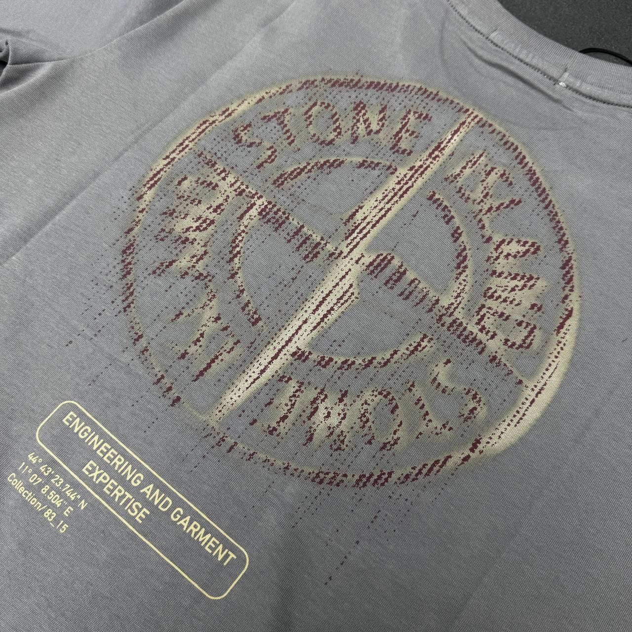 Stone Island Men's Reflective One Badge Print T-Shirt in Multiple Colors UK Reps AAA Quality
