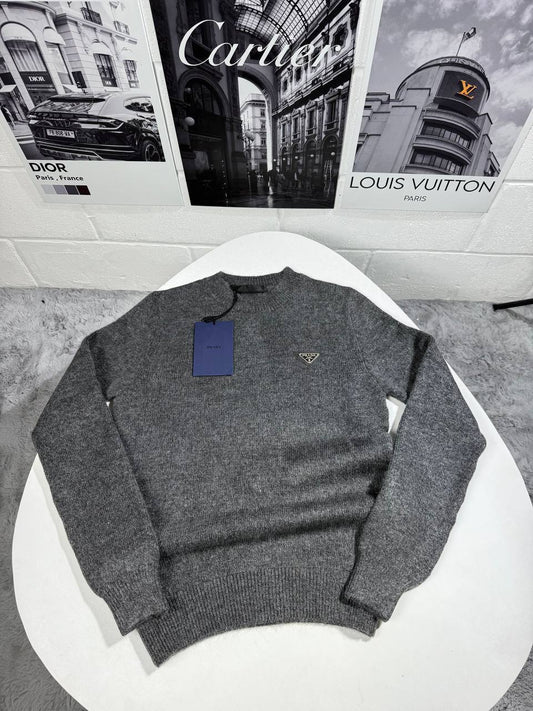 Prada Knitted Cotton Crew Neck Mens Jumpers in Multiple Colors UK Reps AAA Quality