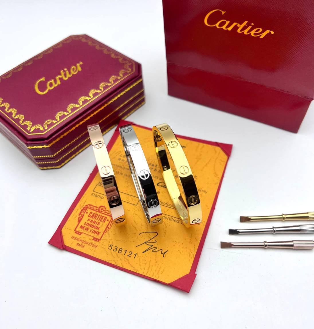 Cartier Love Bangle Jewellery Womens Bracelets in Multiple Colors UK Reps AAA Quality