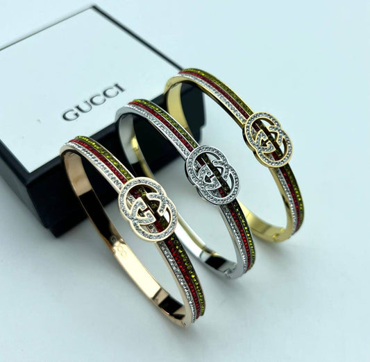 Gucci Tri Color Stainless Steel Womens Bracelets in Multiple Colors UK Reps AAA Quality
