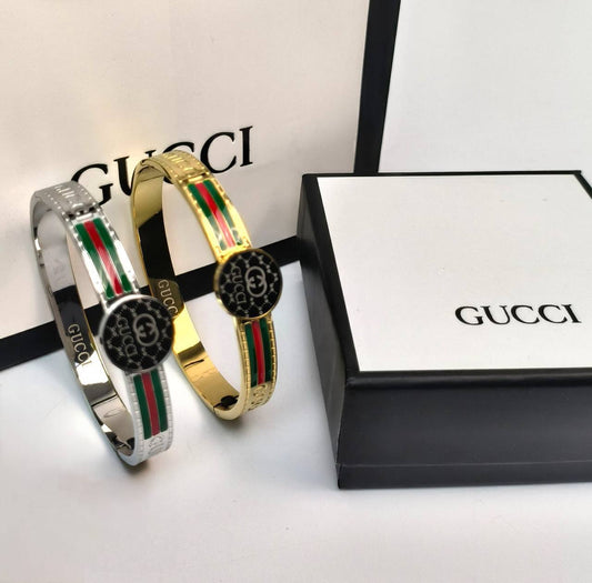 Gucci Buckle Titanium Steel Material Womens Bracelets in 2 Colors UK Reps AAA Quality