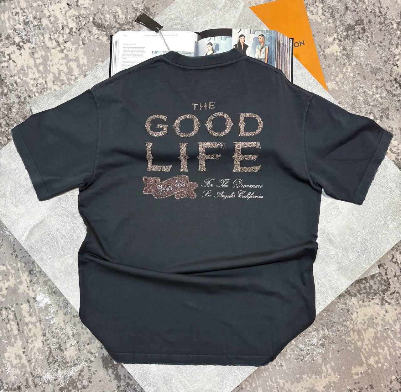 Amiri Good Life Short Sleeves Mens T-Shirts in 2 Colors UK Reps AAA Quality