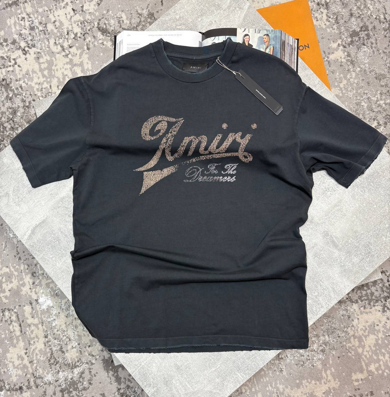 Amiri Good Life Short Sleeves Mens T-Shirts in 2 Colors UK Reps AAA Quality