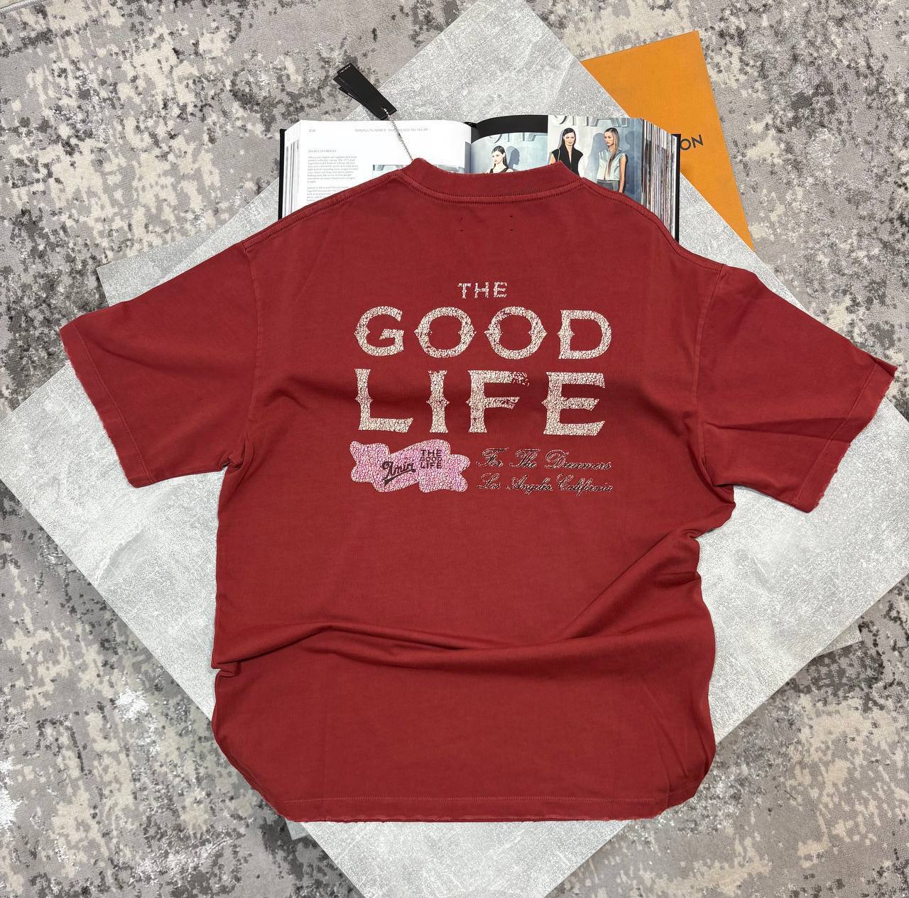 Amiri Good Life Short Sleeves Mens T-Shirts in 2 Colors UK Reps AAA Quality