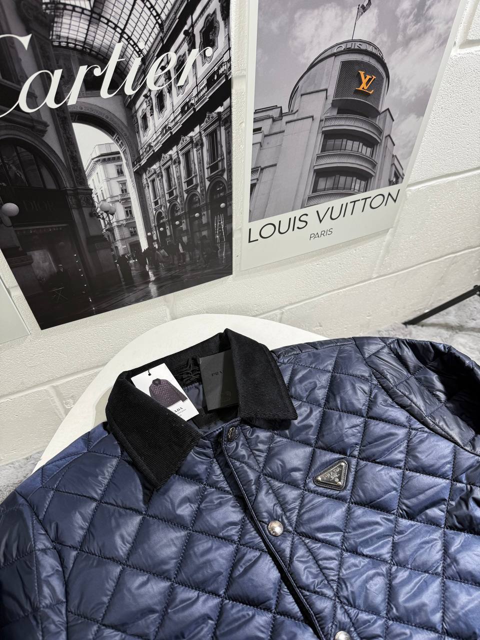 Prada Re-Nylon Quilted Jackets Mens in 2 Colors UK Reps AAA Quality