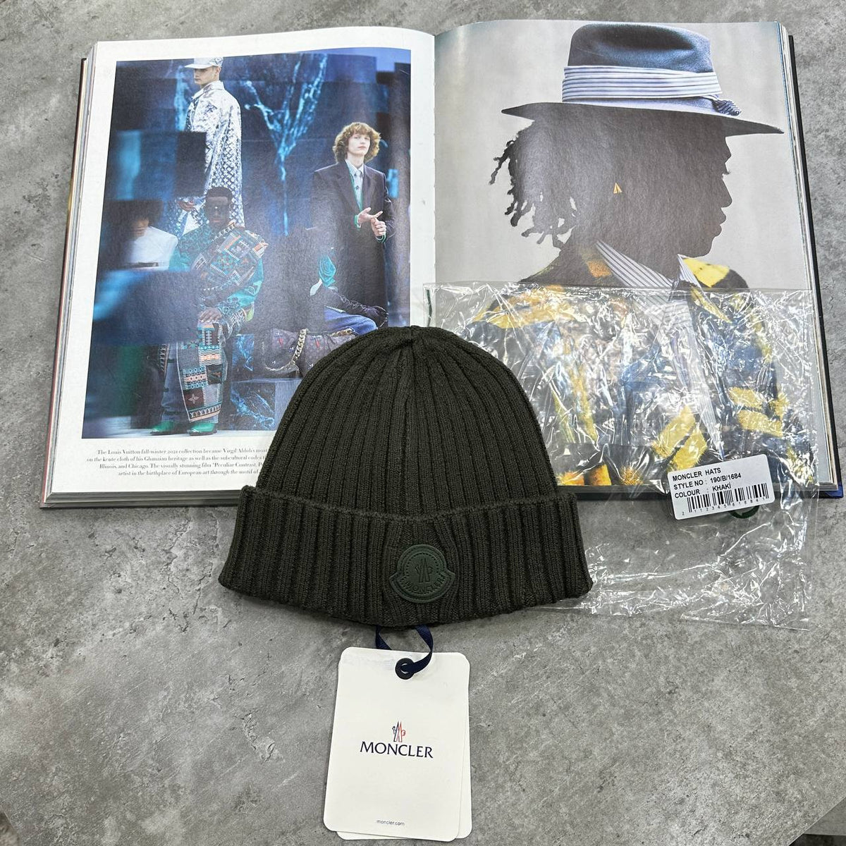 Moncler Knit Logo Beanie Hat Mens UK Reps Superclone Quality