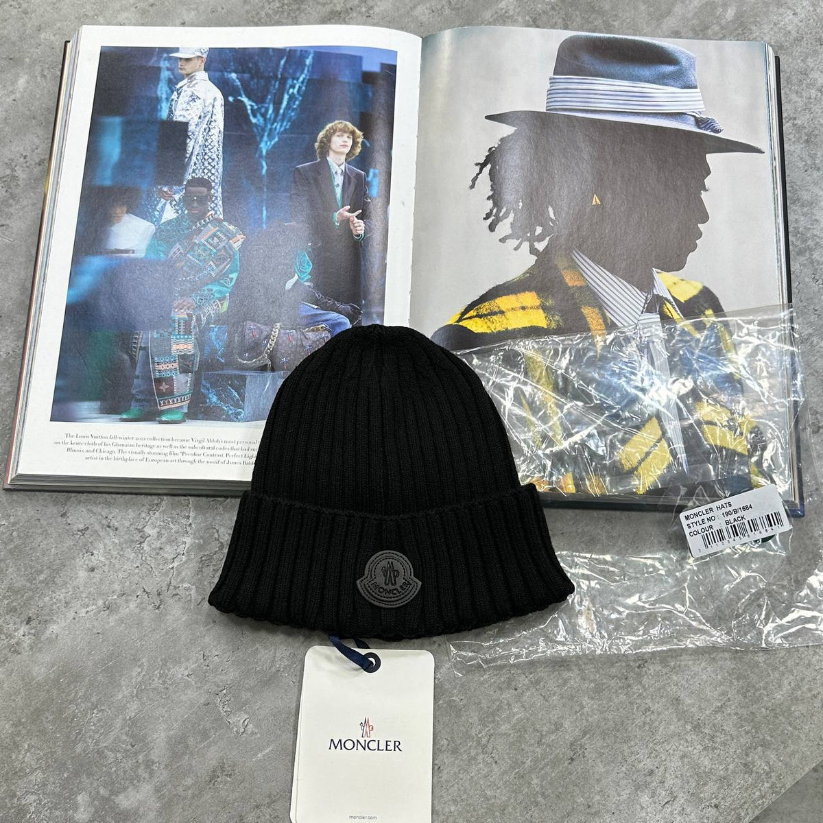 Moncler Knit Logo Beanie Hat Mens UK Reps Superclone Quality