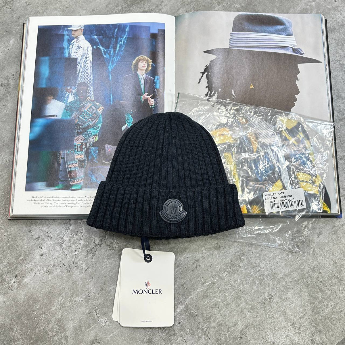 Moncler Knit Logo Beanie Hat Mens UK Reps Superclone Quality