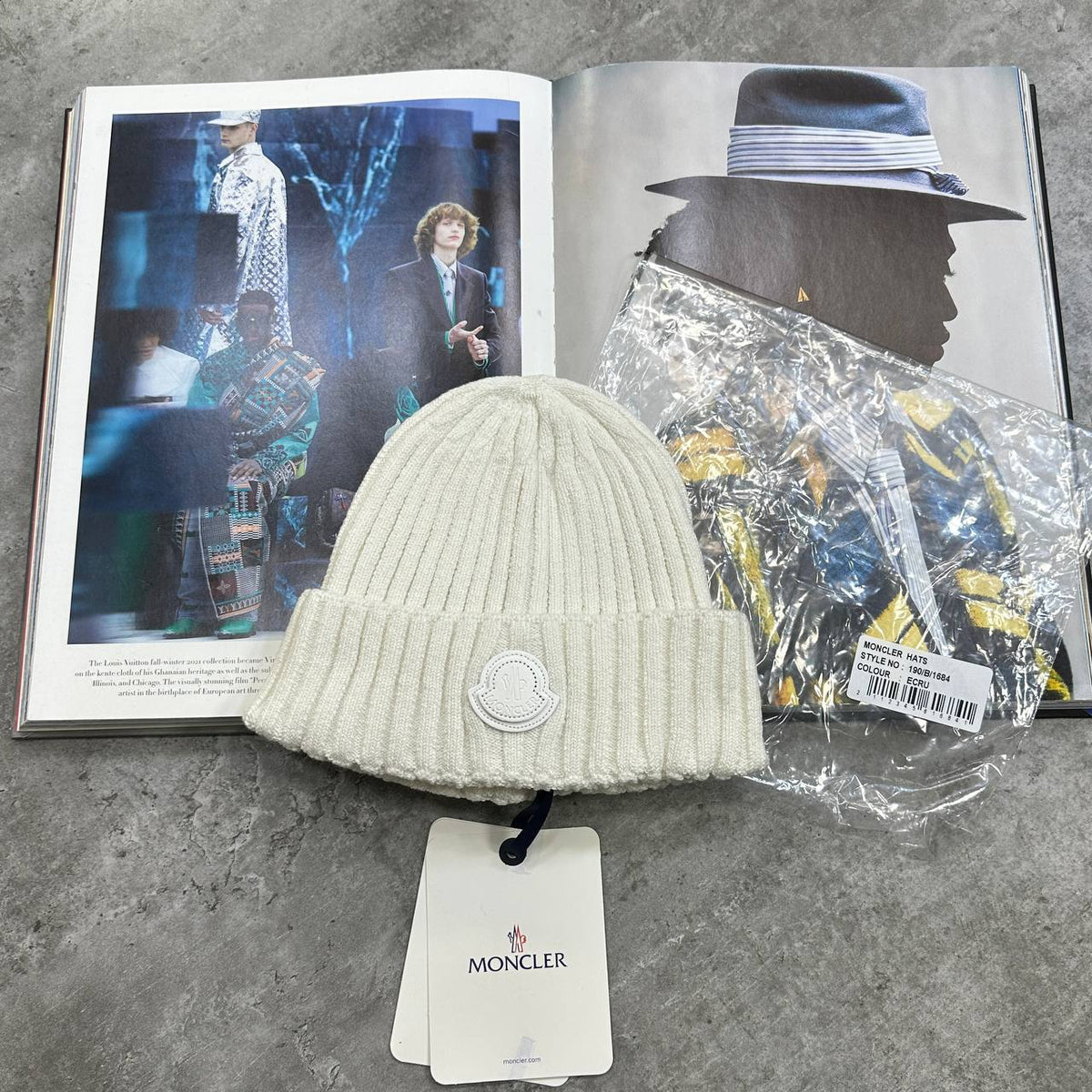 Moncler Knit Logo Beanie Hat Mens UK Reps Superclone Quality