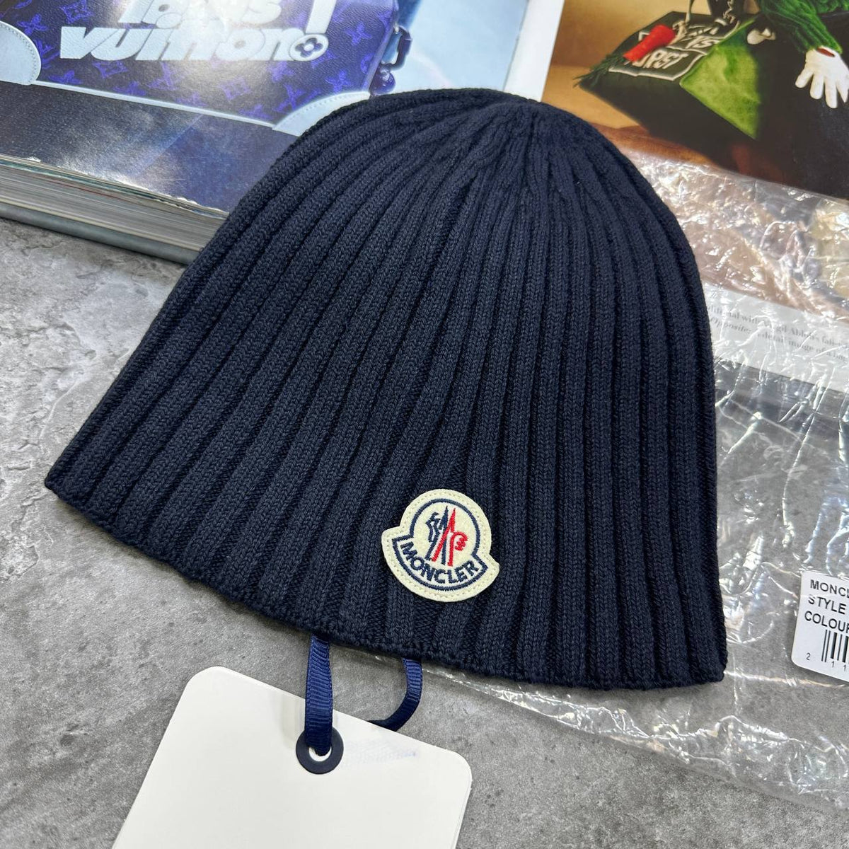 Moncler Classic Logo Beanie Hat Mens UK Reps Superclone Quality