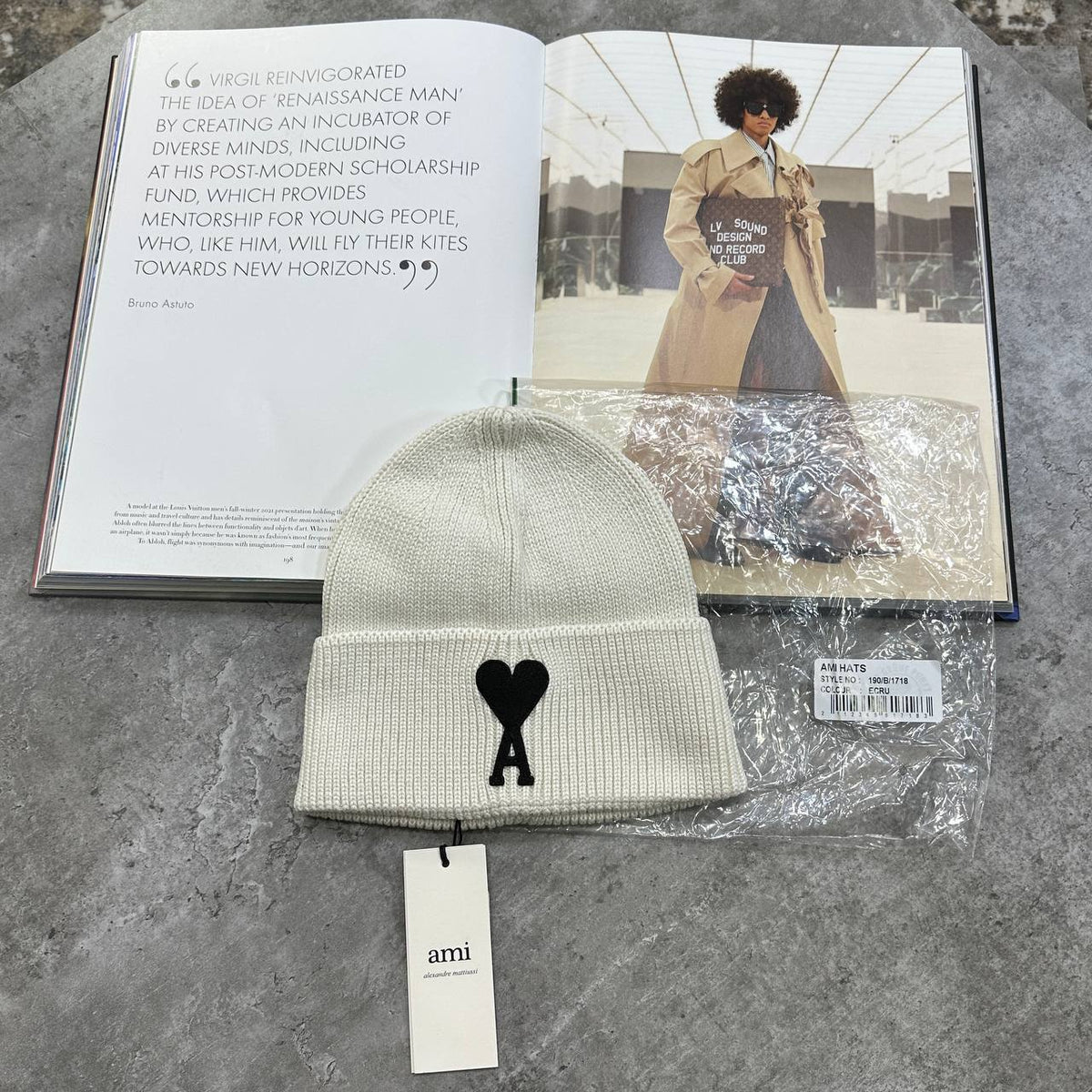 Ami Paris Ami de Cœur Classic Logo Beanie Hat Mens UK Reps Superclone Quality