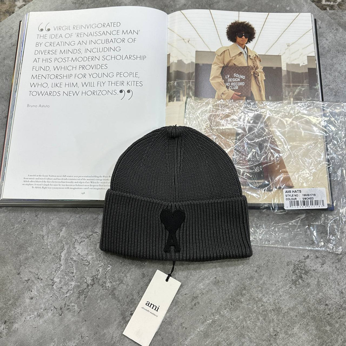 Ami Paris Ami de Cœur Classic Logo Beanie Hat Mens UK Reps Superclone Quality