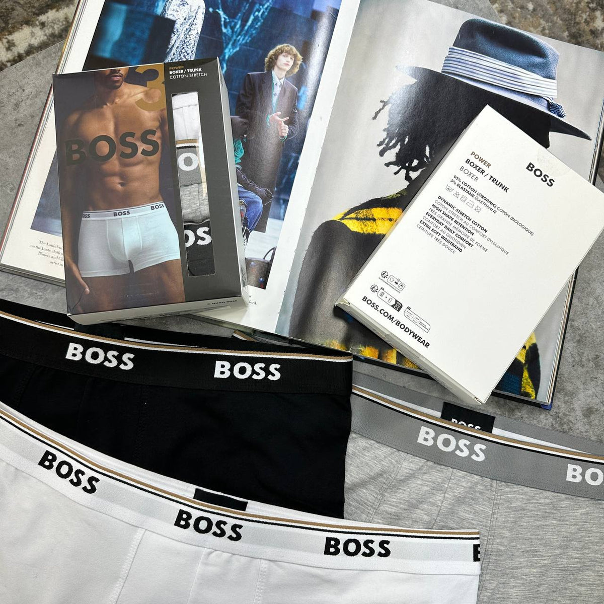 Hugo Boss Men's 3-Pack Stretch-Cotton UK Reps Superclone Quality