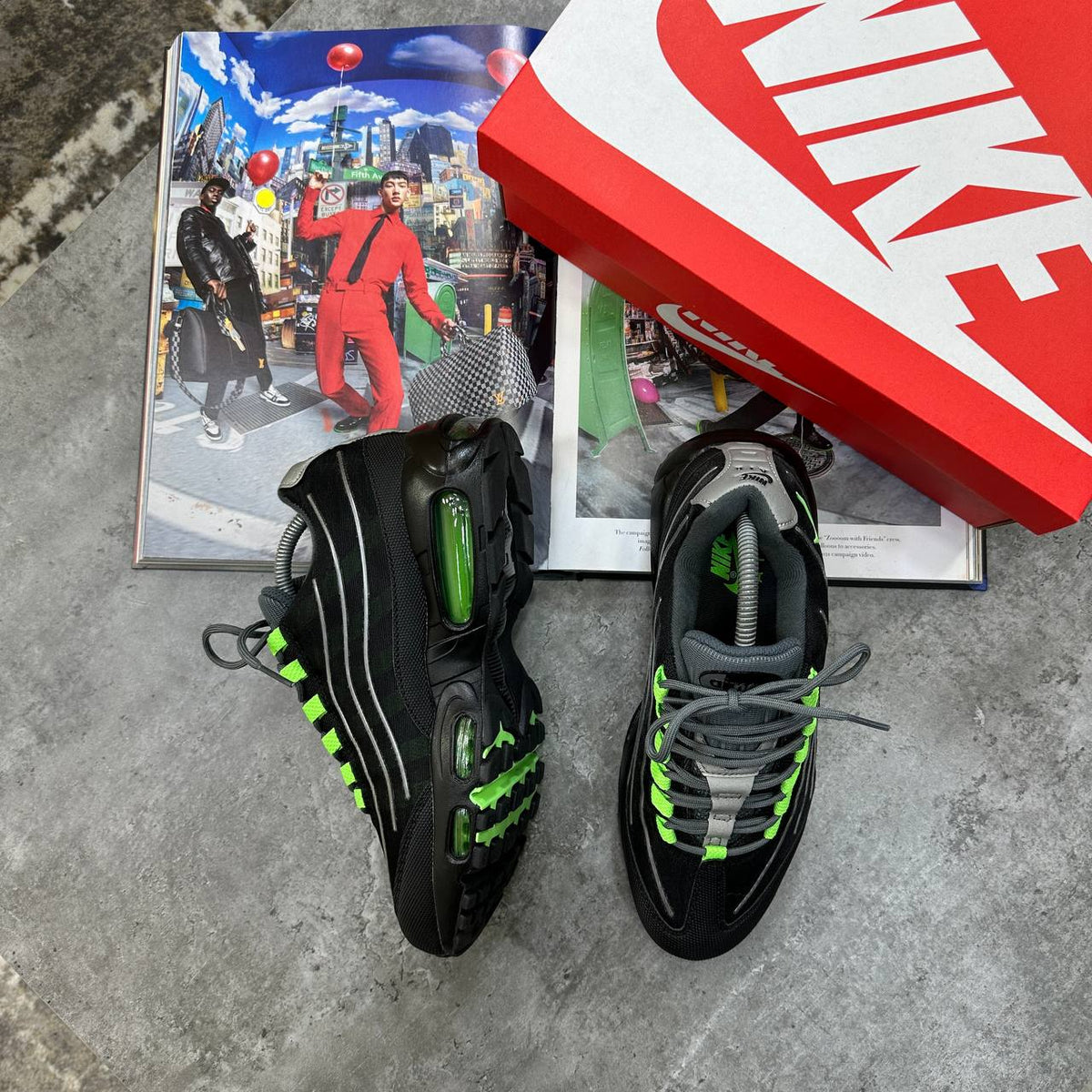 Nike Air Max 95 Big Bubble Neon Mens Trainers UK Reps Superclone Quality