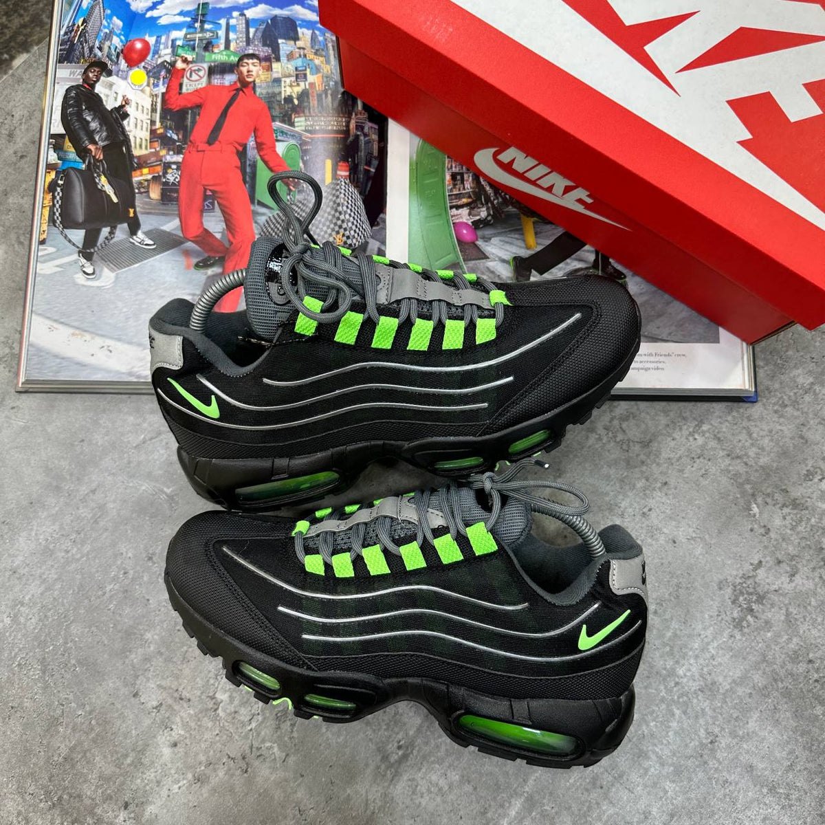 Nike Air Max 95 Big Bubble Neon Mens Trainers UK Reps Superclone Quality