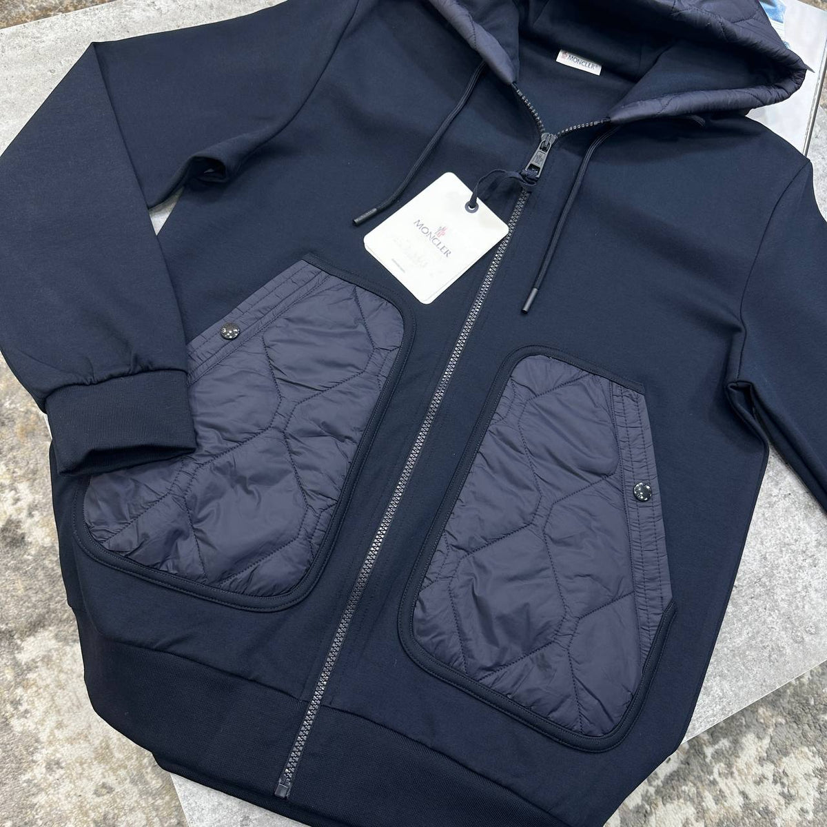 Moncler Quilted Cotton-Blend Tracksuits Mens UK Reps Superclone Quality