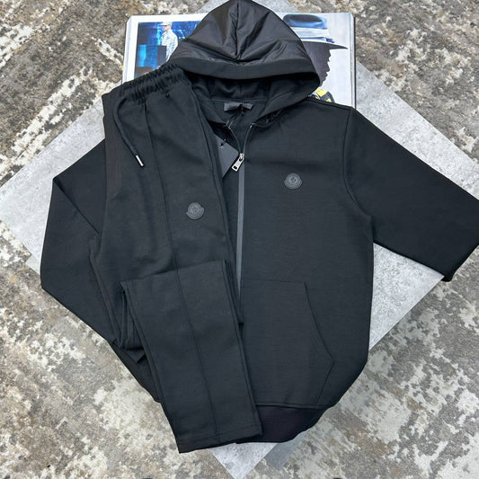 Moncler Cotton-Blend Jersey Tracksuit UK Reps Superclone Quality