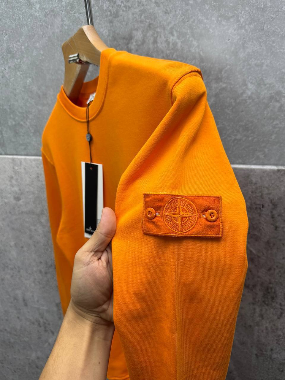 Stone Island Crewneck Cotton Fleece Sweatshirt Mens in Multiple Colors UK Reps AAA Quality